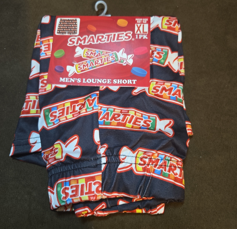 Men’s Lounge Shorts - XL - Black Multi Candy Print
